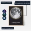 Affiche Lune — affiche personnalisée de la phase de lune