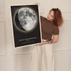 Personalisierte Mondphase — personalisiertes Mondphasen-Poster - Schweiz