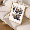 You & Me Collage Art — personalised art print