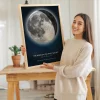 The Moon on the Night We Met print with a moon illustration and personal date