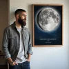 Księżyc w Dniu Urodzin — personalizowany plakat fazy księżyca