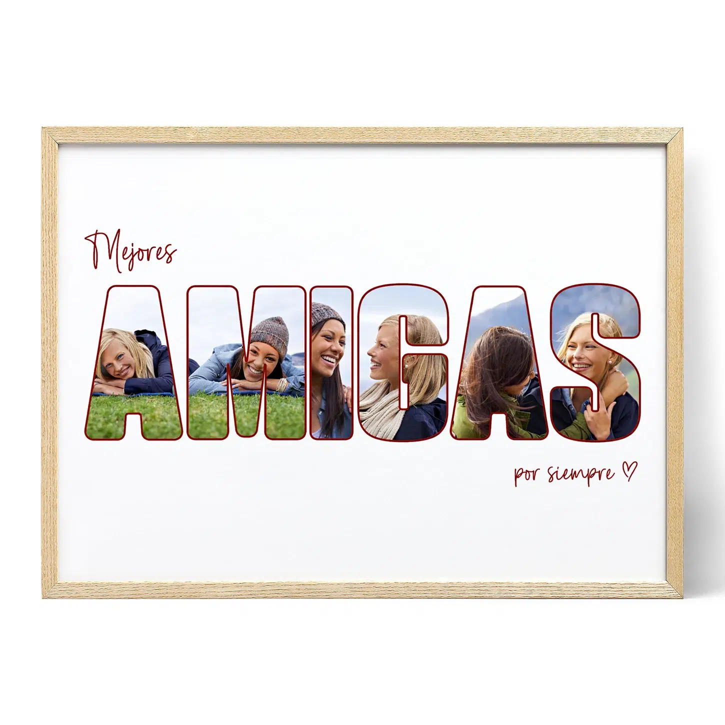Collage de letras para tu mejor amiga - Positive Prints