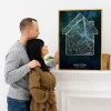 Plakat Nasz Dom — personalizowany portret zwierzaka