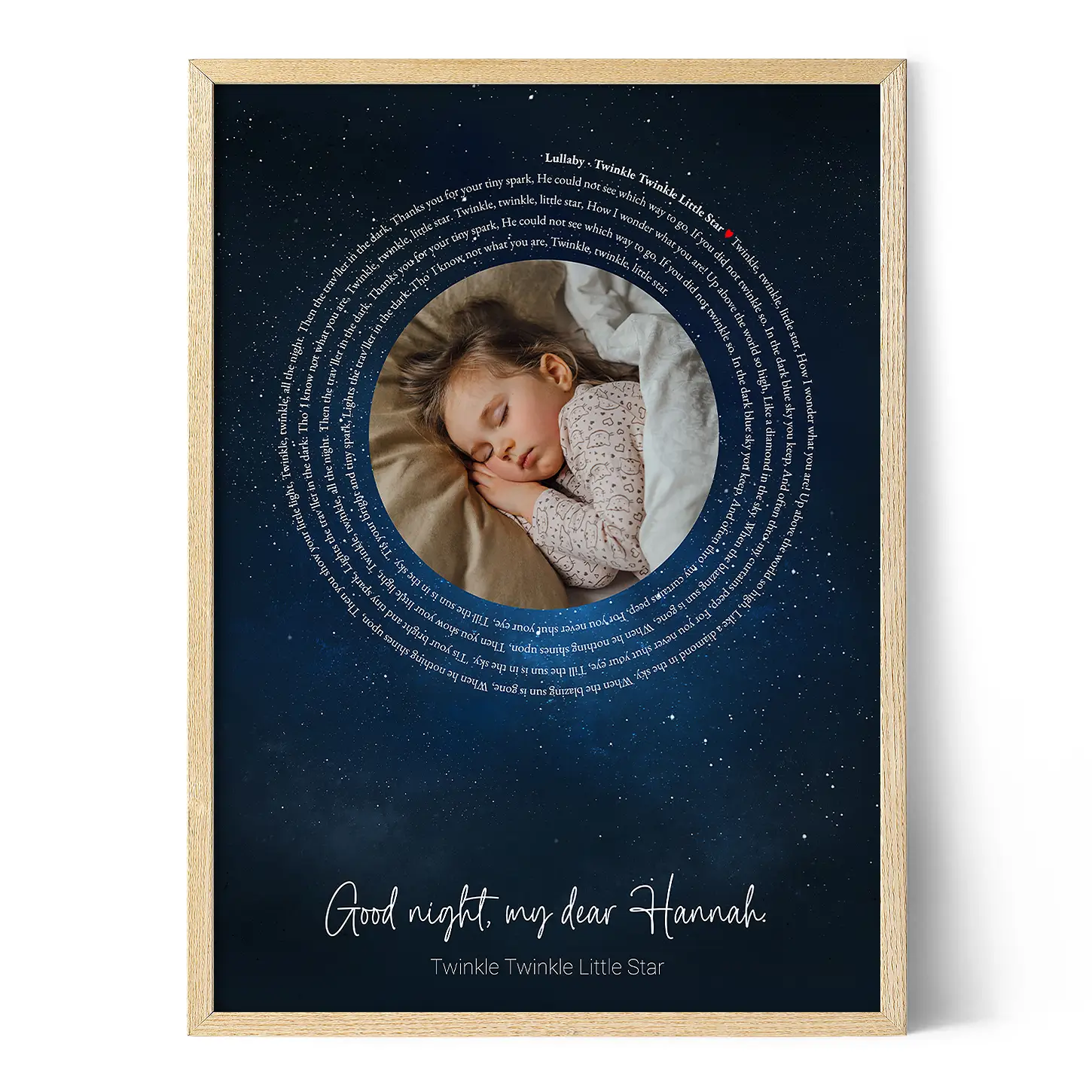 Lullaby Lyrics Poster - Positive Prints