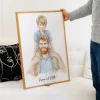MAIN_DE-Individuelles-Papa-und-Ich-Portrat-aus-Foto-Vorlage