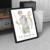 Personalized fisherman watercolor portrait created from a fishing photo